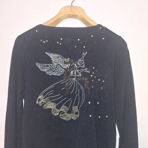 Susan Bristol MED Cardigan Sweater Goddess Throwing Stars Whimsigoth Fairy READ